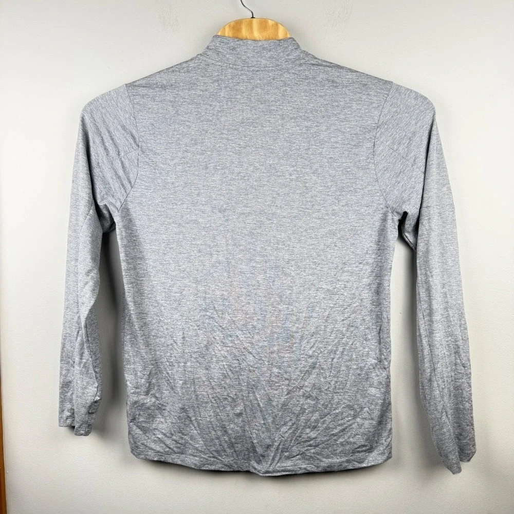 Nike Running Dri-FIT 1/2 Zip Pullover Top Men Medium Gray Performance Activewear